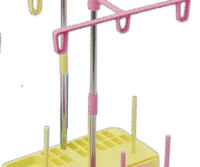 Metal Çubuklu Ev Ti̇pi̇ 3 Lü İpli̇k Çardaği